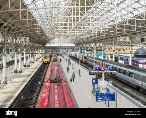 Manchester Piccadilly train station, Manchester, England. UK Stock ...