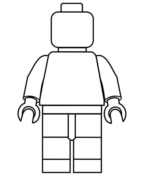 Plain LEGO minifig sketch