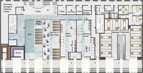 Day Spa Floor Plan Design | Floor plan design, Floor plans, House plans