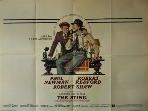 Original The Sting Movie Poster - Paul Newman - Robert Redford