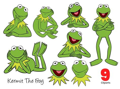 Christmas Kermit The Frog Clip Art