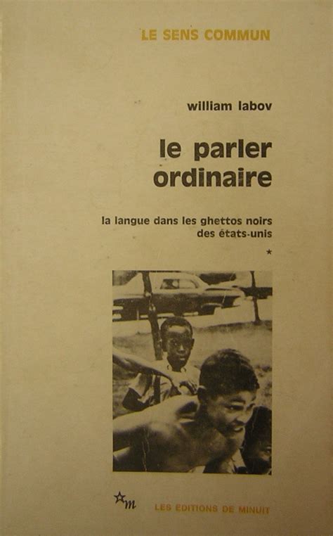 Amazon.com: Parler ordinaire 1: 9782707302007: William Labov: Books