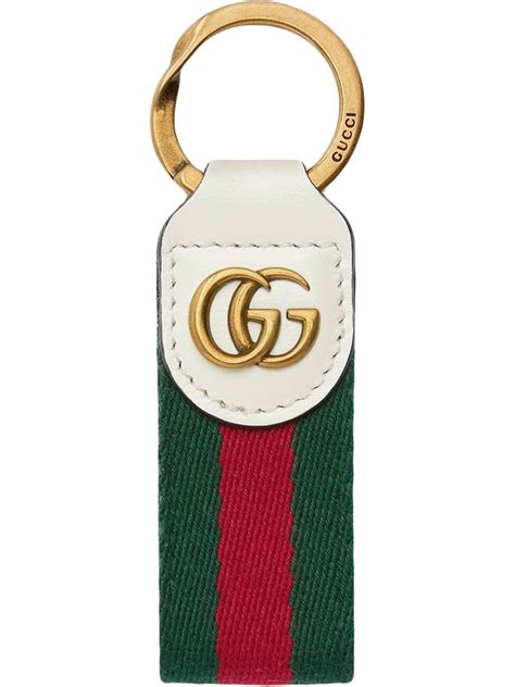 Gucci Key chain with Double G - White | Affordable designer handbags, Keychain, Womens fashion ...