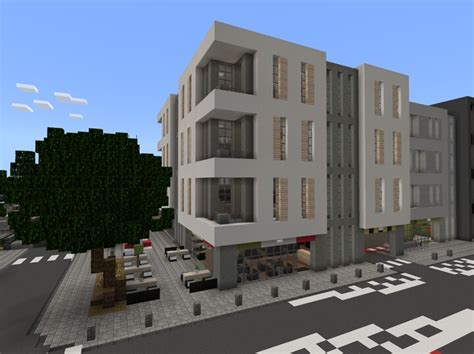 Small Modern Apartment Building Minecraft Map