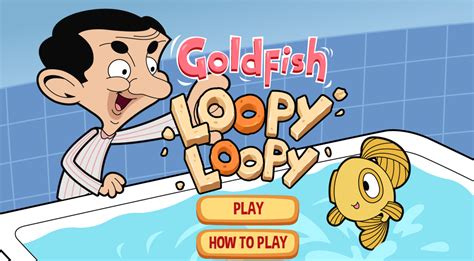 🕹️ Play Mr. Bean Goldfish Loopy Loopy Game: Free Online Fish Jumping Game for Kids