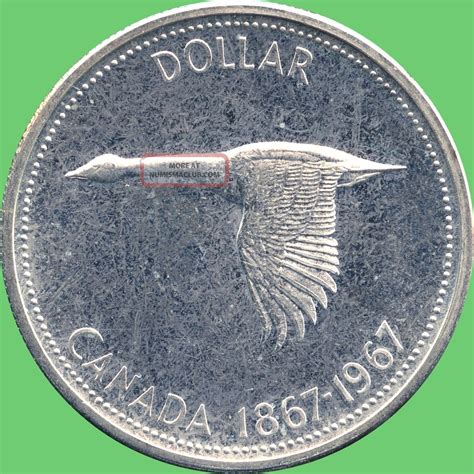 1967 Canada " Centennial " Silver Dollar Coin (23. 33 Grams, . 800 Silver) No Tax