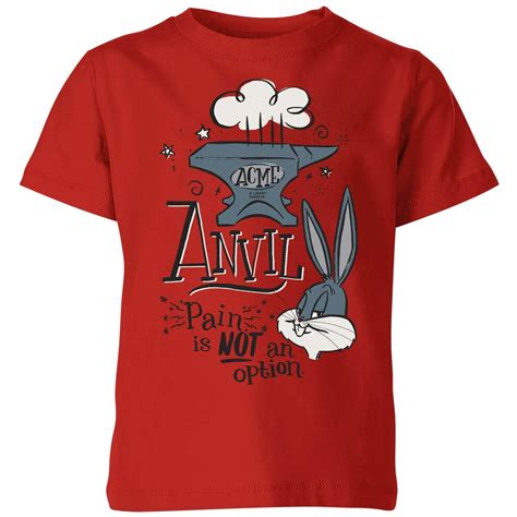 Looney Tunes ACME Anvil Kids' T-Shirt - Red Clothing - Zavvi UK