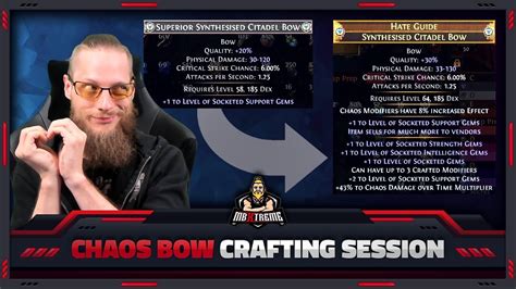 [PATH OF EXILE] – 3.12 – CHAOS BOW CRAFTING SESSION FROM SCRATCH – EDITED STREAM HIGHLIGHTS ...