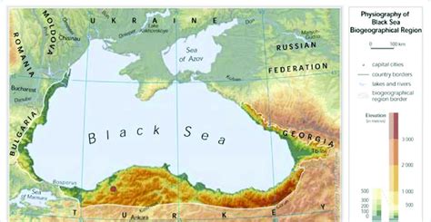 Physiography of the Black Sea biogeographical region | Download ...