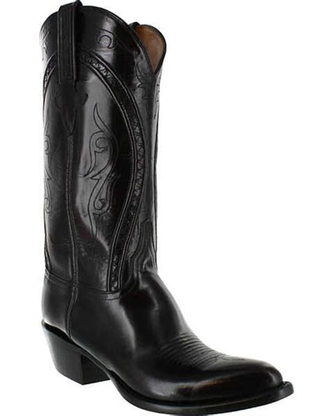 Lucchese Men's Western Boots - Pointed Toe, Black Cherry, hi-res