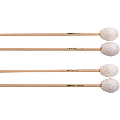 Malletech Stevens Marimba Mallets Set of 4 (2 Matched Pairs) - Woodwind ...