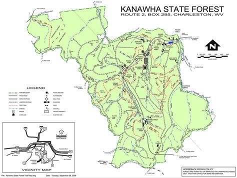 Kanawha State Forest Hunting Map - Printable Map