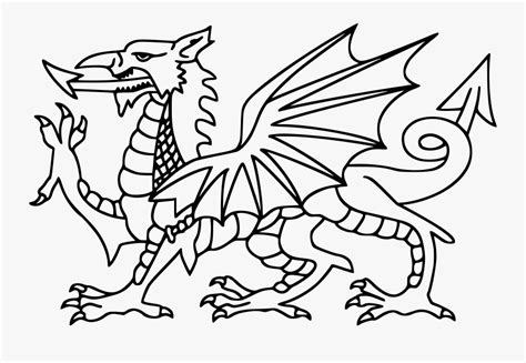 Welsh Dragon Template Printable