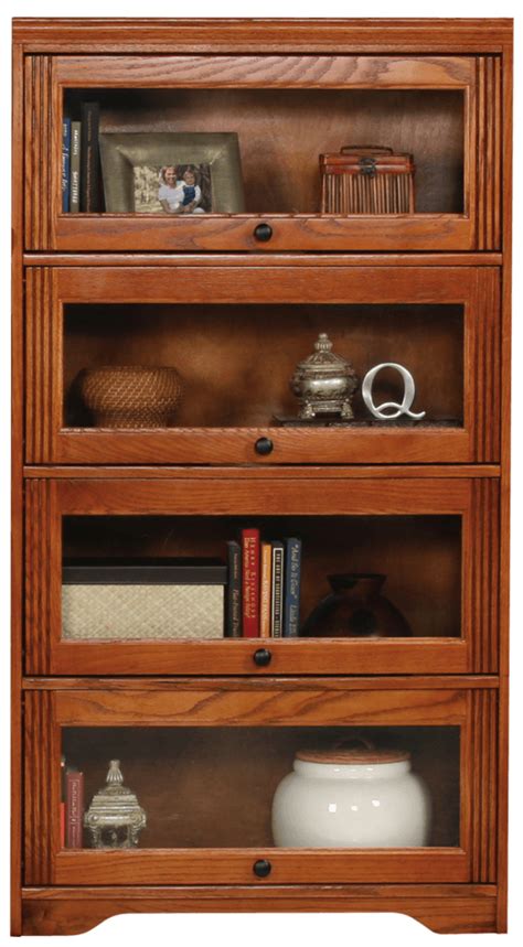 93394 Oak 60″ tall Barrister Bookcase – Unfinished Furniture of Wilmington