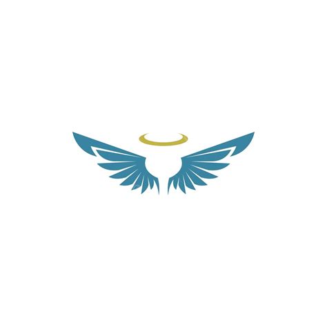 Angel Wings Icon Logo Design Heaven Concept Art Vector, Heaven, Concept, Art PNG and Vector with ...