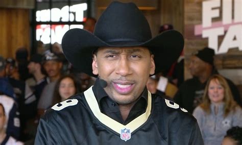 Stephen A. Smith wears cowboy hat, Saints jersey to troll Cowboys fans