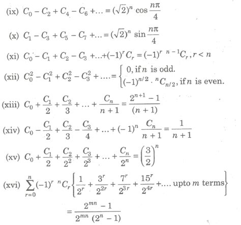 CBSE Notes Class 11 Maths Binomial Theorem and Mathematical Induction