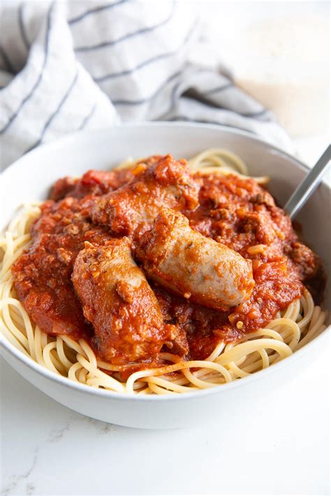 Grandma's Spaghetti Sauce with Meat - The Forked Spoon