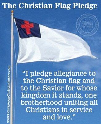 The Christian Flag Pledge | Courageous Christian Father | Christian ...