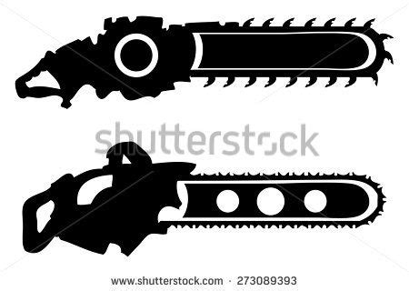 Chainsaw Stock Vectors & Vector Clip Art | Shutterstock | Chainsaw, Silhouette vector, Clip art