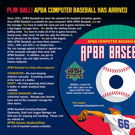 Apba Baseball For Windows: full version free software download ...