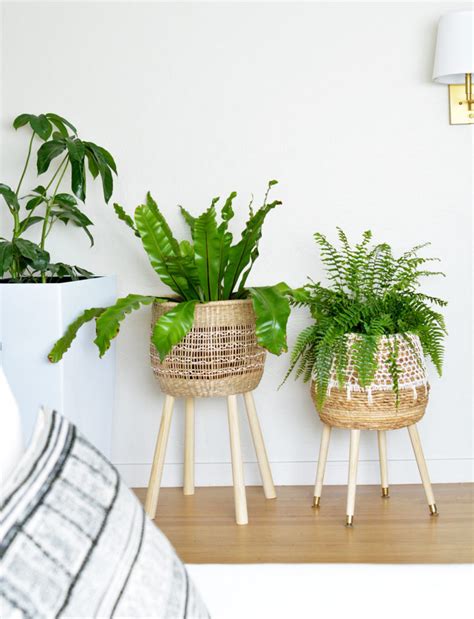 The Charm of a Woven Basket Plant Stand – A Pretty Happy Home