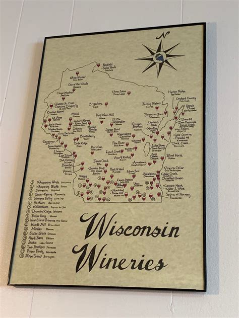 Wisconsin Wineries Map – Blue Moon Emporium