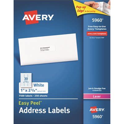Avery 5960 Template Download Database