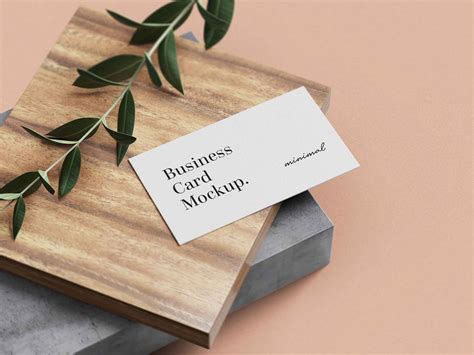 Free Minimal Business Card mockups (PSD)