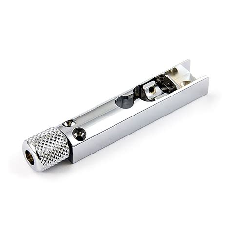 ABM 3901 Single String Fine Tuner Headless Bass Bridge (Chrome) - Glued to Music