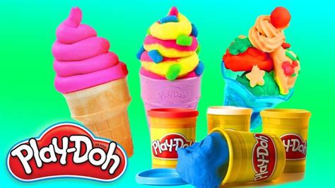 Play Doh Ice Creams Play Doh Scoops 'n Treats DIY Ice Cream Cones Pops ...