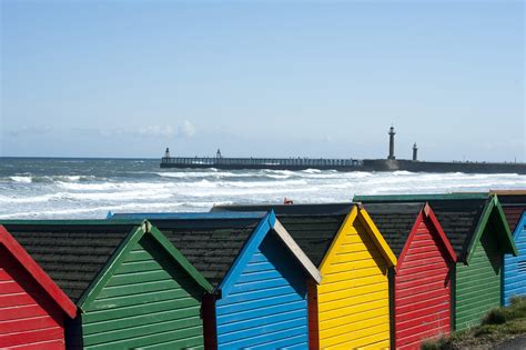 Beach huts at Whitby Sands-7739 | Stockarch Free Stock Photo Archive