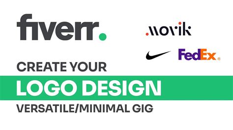 How to create Versatile Minimal Logo design GIG on Fiverr - YouTube