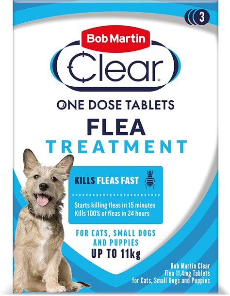 Bob Martin Clear Flea Treatment for Small Dogs and Puppies (3 Tablets) - Kills 100 Percent of ...