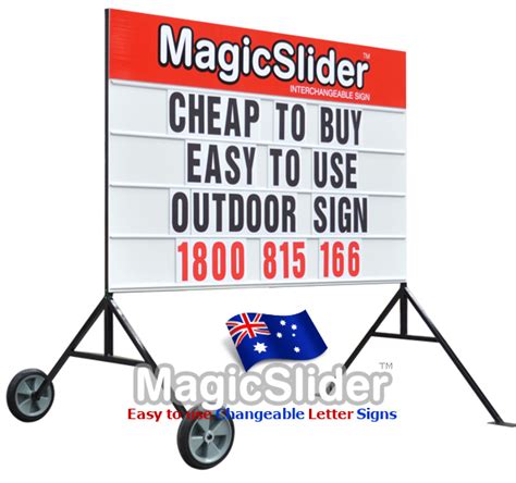 Portable Sign on wheels - Sydney Melbourne Brisbane and Australia local