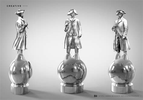 Captain Cook Statue on Behance