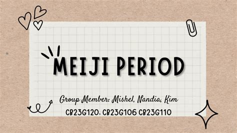 MEIJI PERIOD