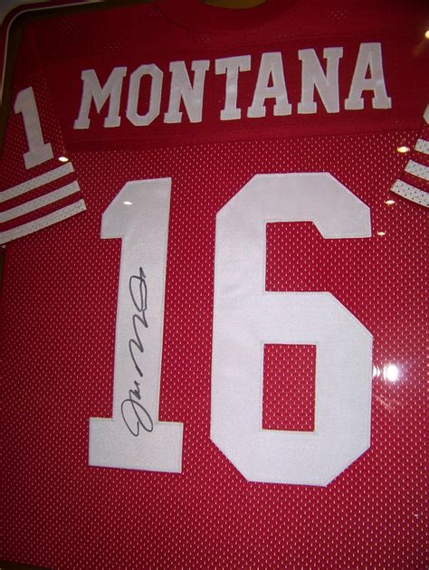 JOE MONTANA HAND SIGNED JERSEY Custom framed