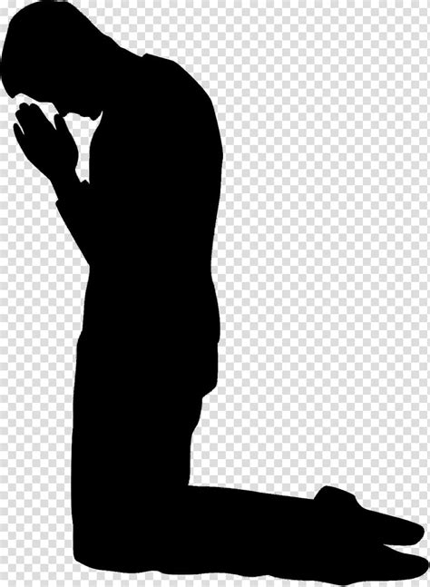 Clipart Kneeling Praying Man Silhouette - vrogue.co