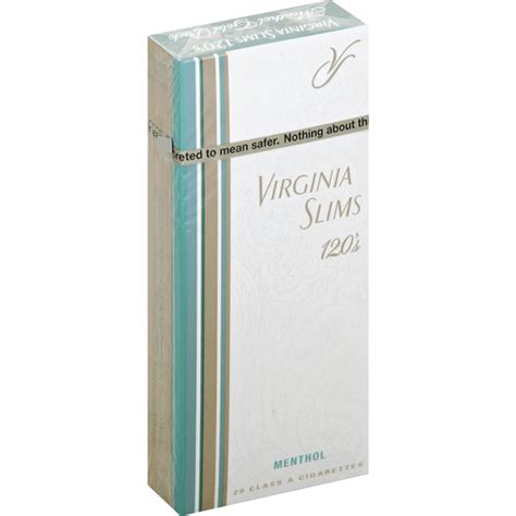 Virginia Slims Cigarettes, 120's, Gold Pack, Menthol | Cigarettes ...