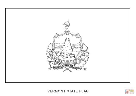 Vermont State Flag coloring page | Free Printable Coloring Pages