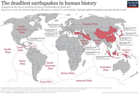 Earthquakes from 1956‒2022, Mapped - Vivid Maps