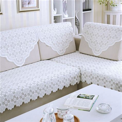 Europe Lace Sofa Cover White Knit Sofa Set Four Seasons Sofa Covers For ...