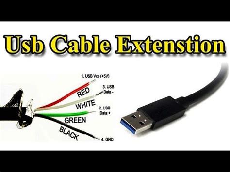 Usb Cable | Extension Different Wire Color - YouTube | Usb cable, Usb, Cable