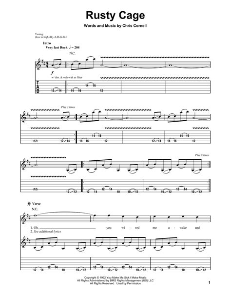 Rusty Cage | Sheet Music Direct