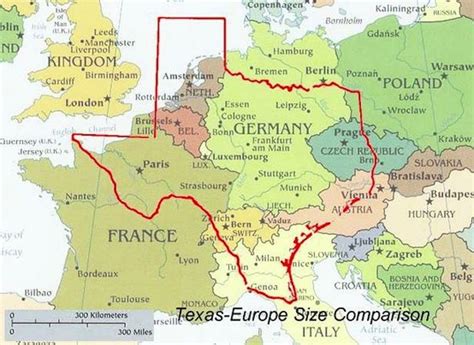 The Size Of Texas Compared To The Size Of Europe | Size of texas, Texas ...