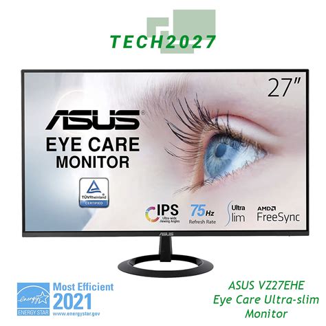 ASUS VZ27EHE Eye Care Ultra-slim Monitor – 27 inch Full HD | IPS | 75Hz ...