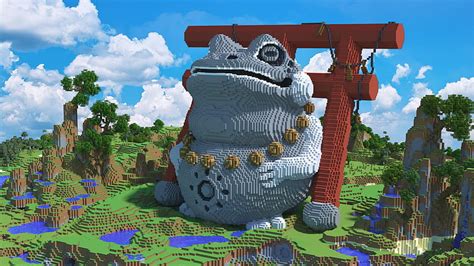 Stone Frog Statue, minecraft frog HD wallpaper | Pxfuel