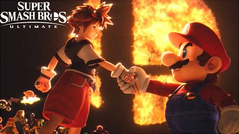 Super Smash Bros Ultimate Sora Reveal Trailer + Gameplay HD - YouTube