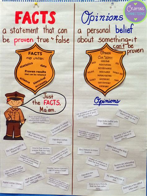 Fact And Opinion Anchor Chart